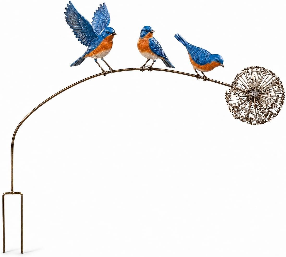 Robin Garden Stake Outdoor Decor – Metal Yard Art Bird Ornament-14%-6.30