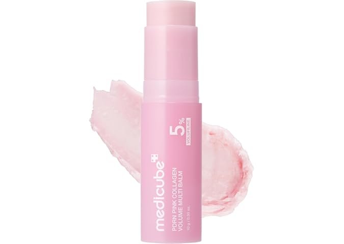 Medicube PDRN Pink Collagen Volume Multi Balm Stick | Volufiline, PDRN, NAD, Collagen | Face & Body Balm for Under-Eyes, Neck, Forehead, Smile Lines, Lips | Plumping, Radiance, Line Care | K-Beauty