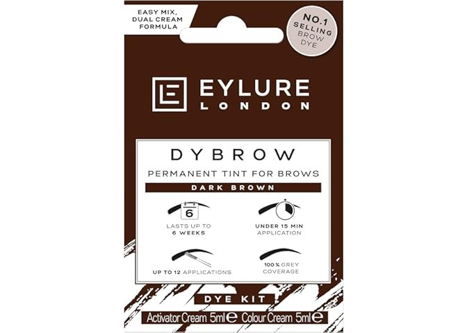 Eylure DYBROW Eyebrow Dye Kit, Dark Brown